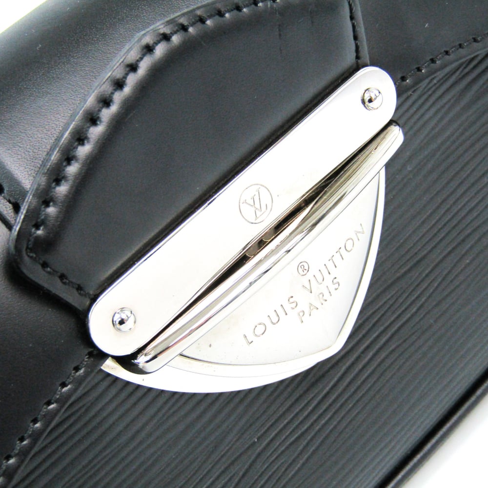 Pochette Montaigne en cuir épi noir Louis Vuitton