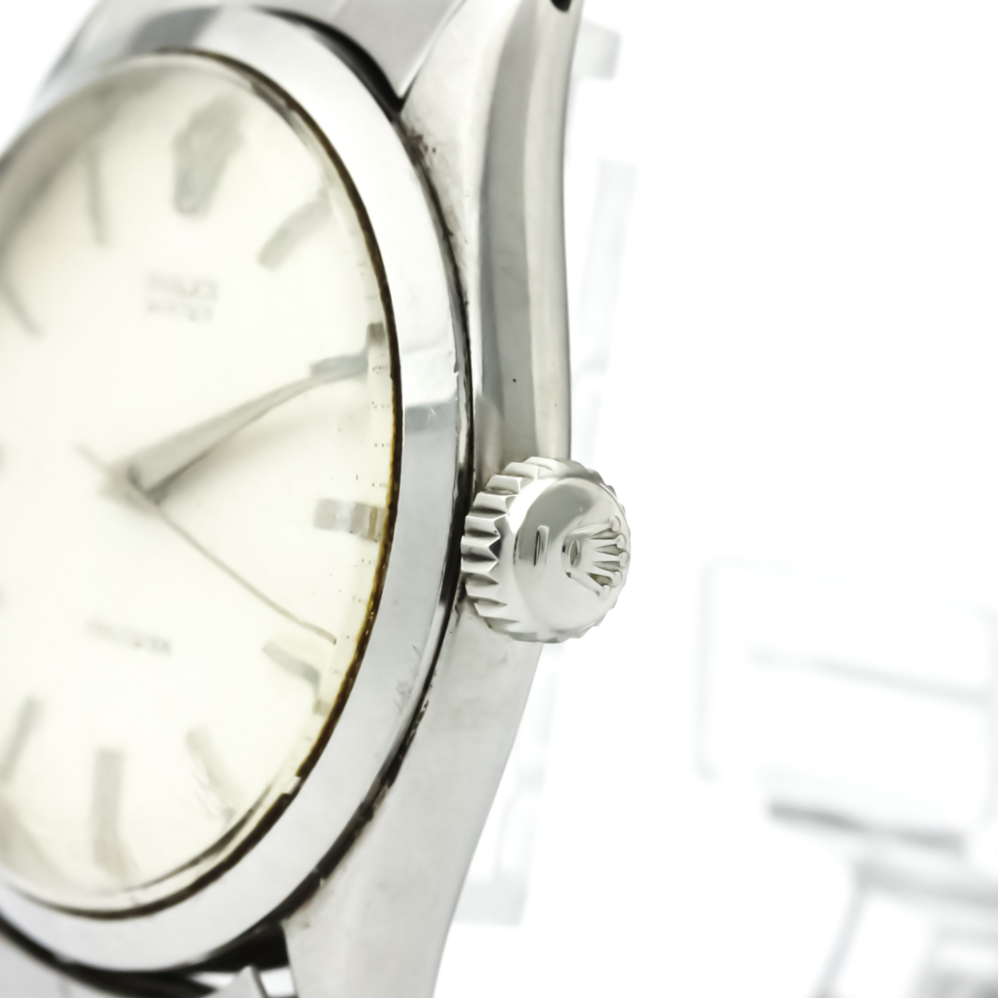 Rolex Precision Mechanical Stainless Steel Men's Dress Watch 6480
