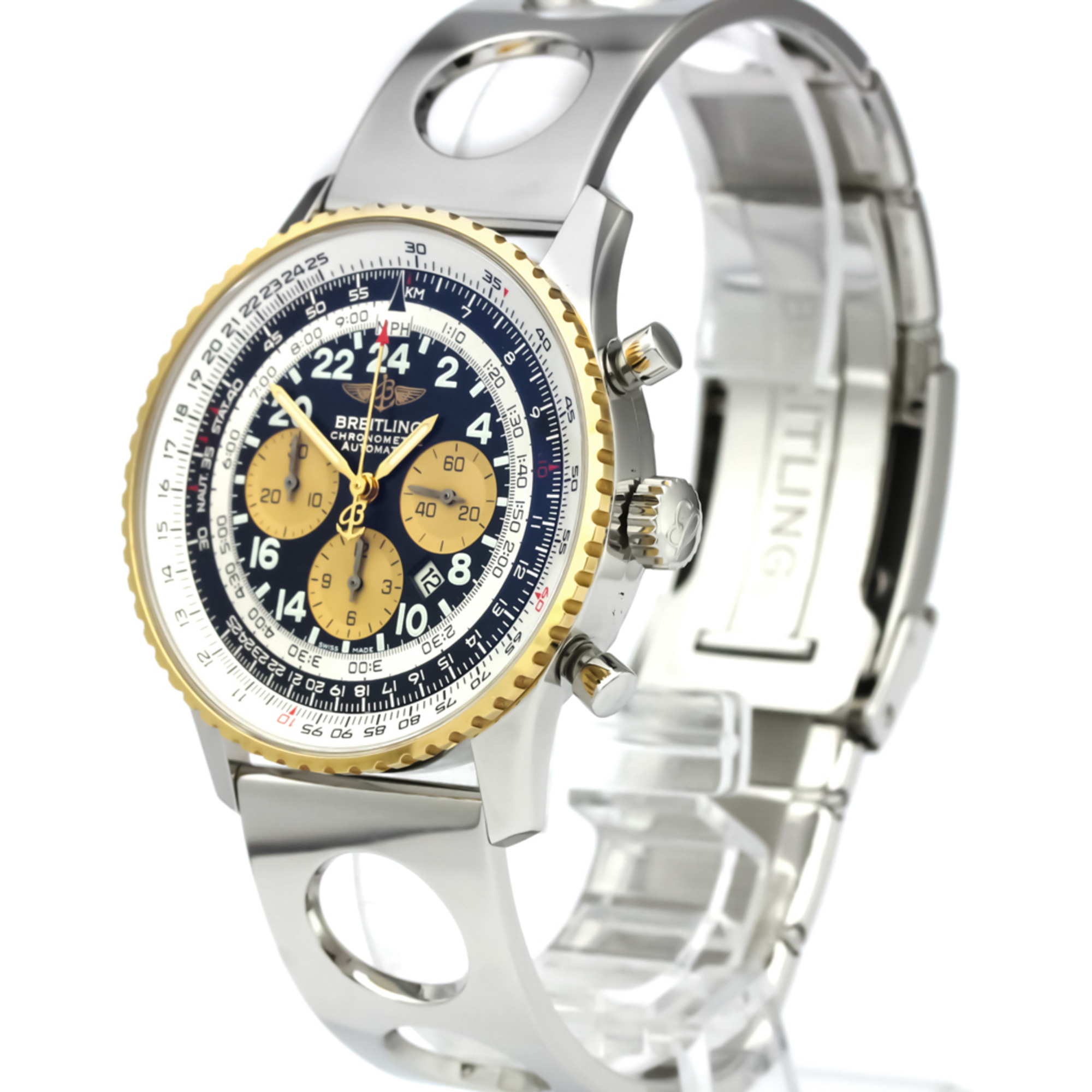 Breitling Navitimer Automatic Stainless Steel,Yellow Gold (18K) Men's Sports Watch D22322