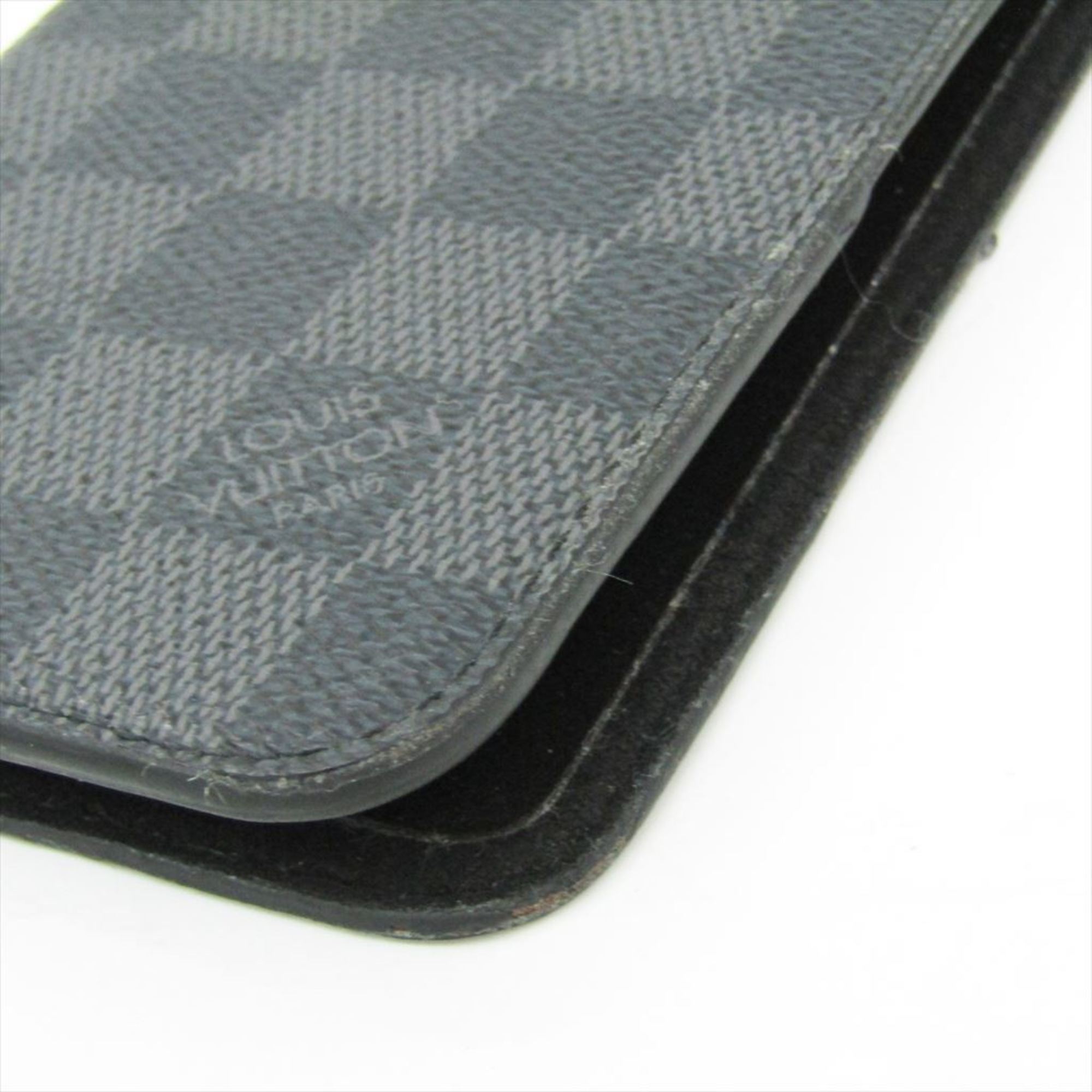 Louis Vuitton Damier Graphite Damier Canvas Phone Flip Case For IPhone 8 Plus Damier Graphite Folio N63352