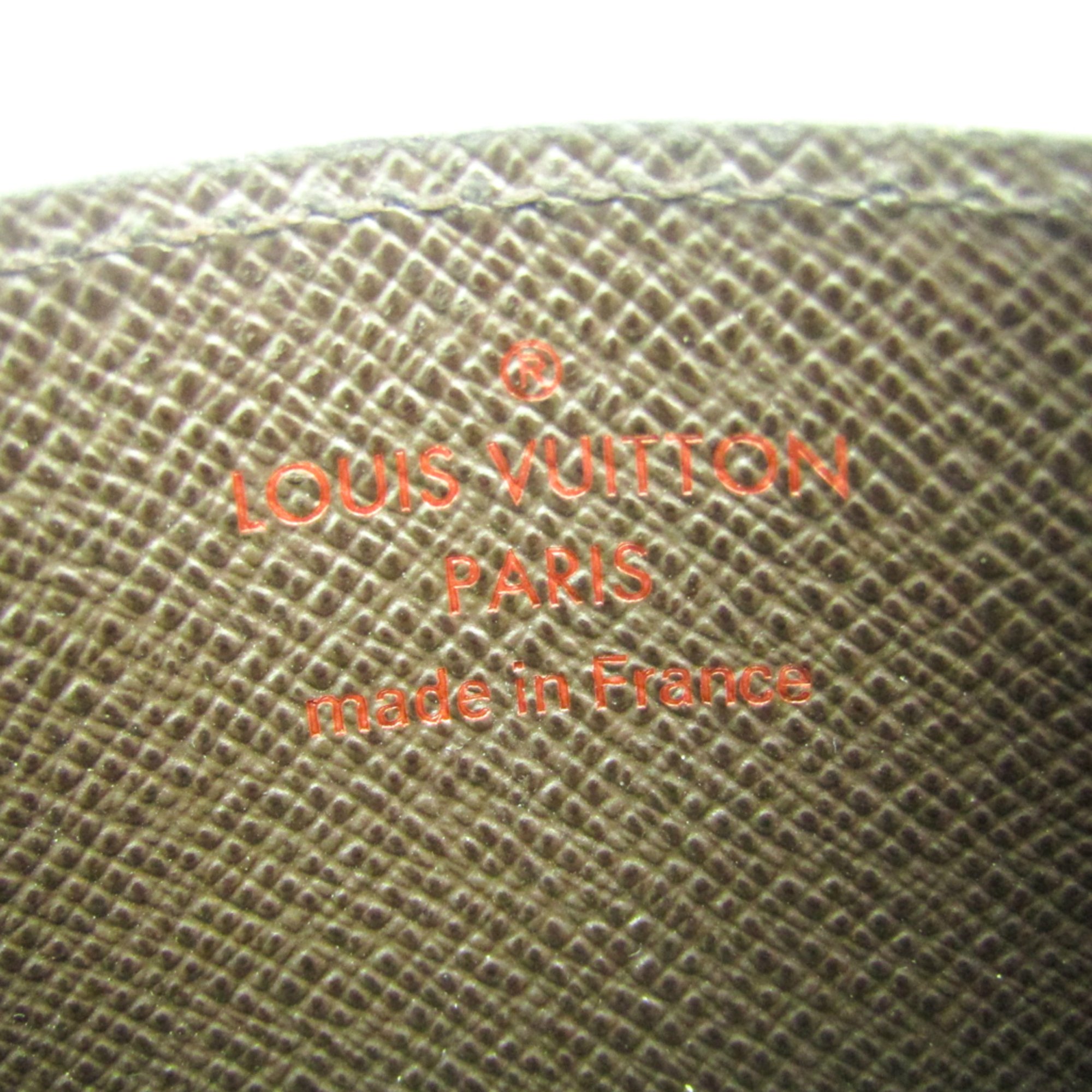 Louis Vuitton Damier Damier Canvas Card Case Ebene Simple Card Case N61722