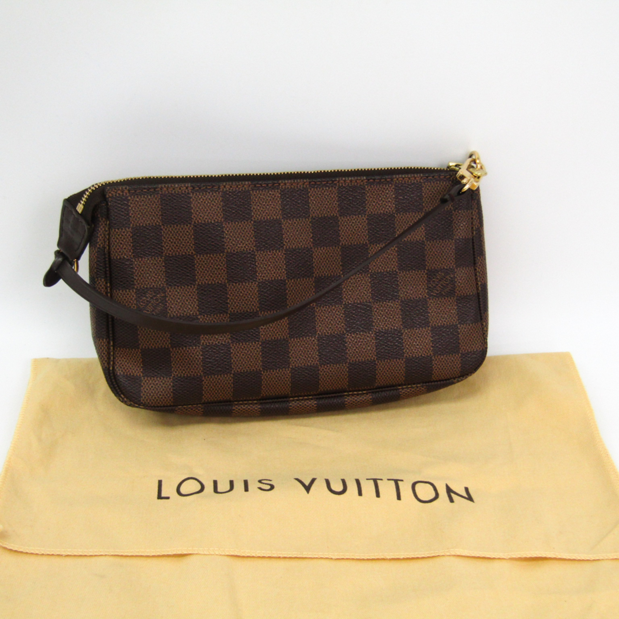 Louis Vuitton Damier Pochette Accessoires N51985 Women's Handbag Ebene