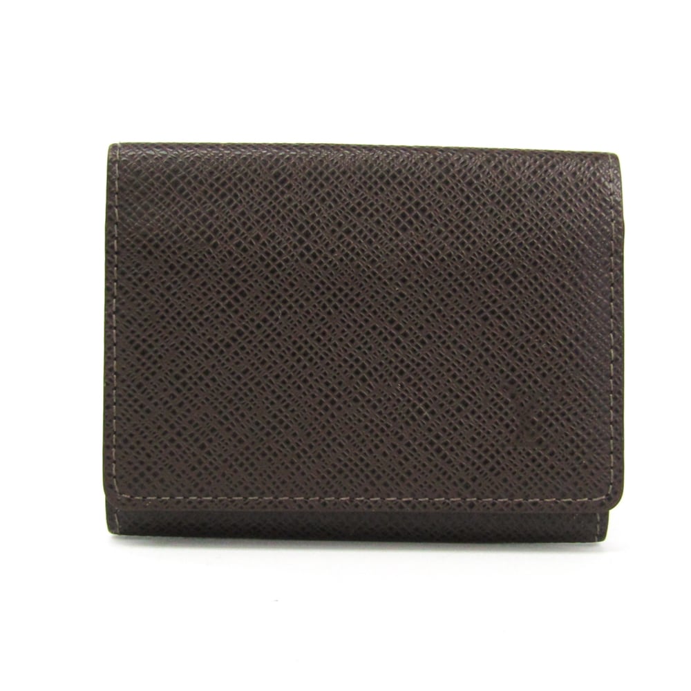 Louis Vuitton Taiga Taiga Leather Business Card Case Grizzly