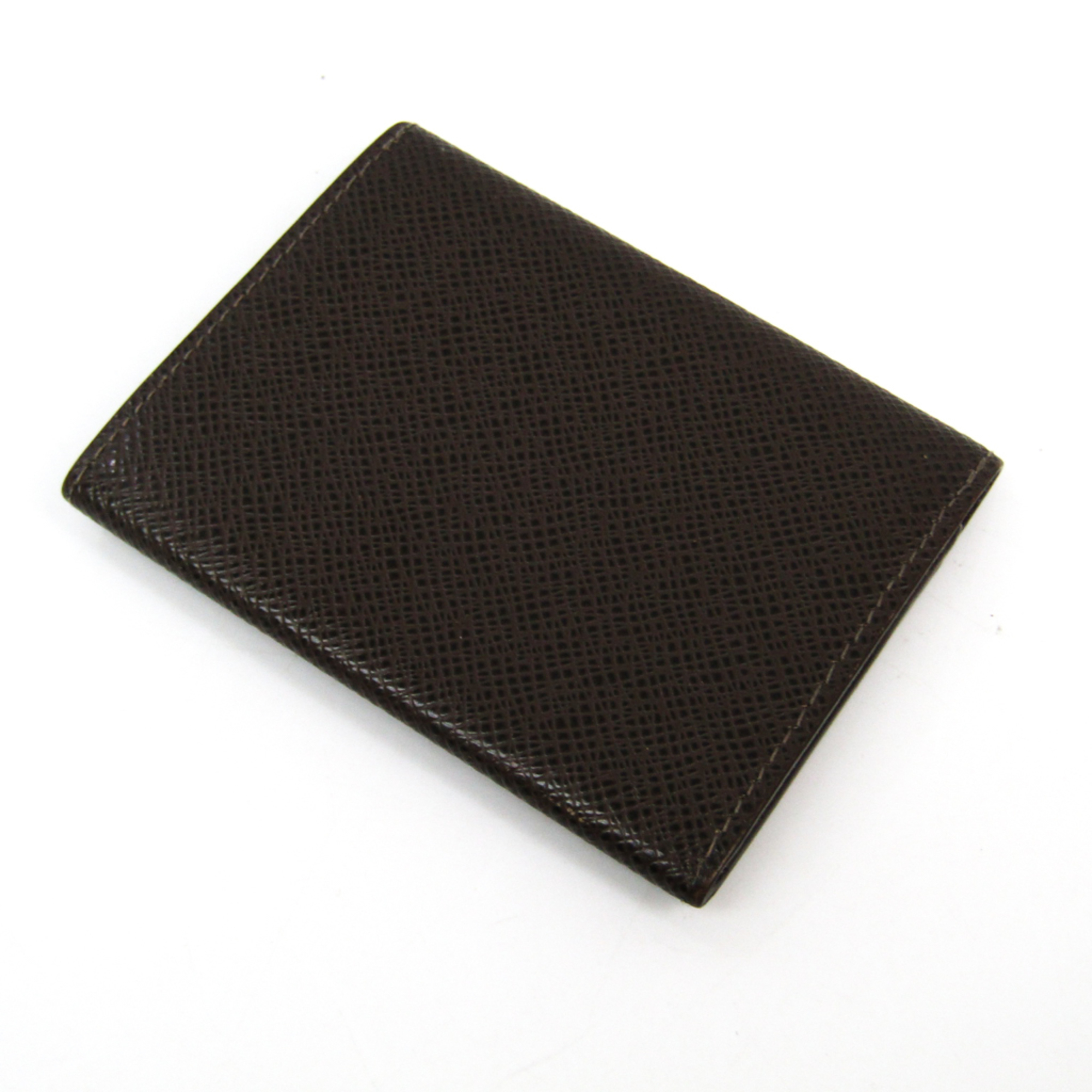 Louis Vuitton Taiga Taiga Leather Business Card Case Grizzly Enveloppe cartes de visite M30928