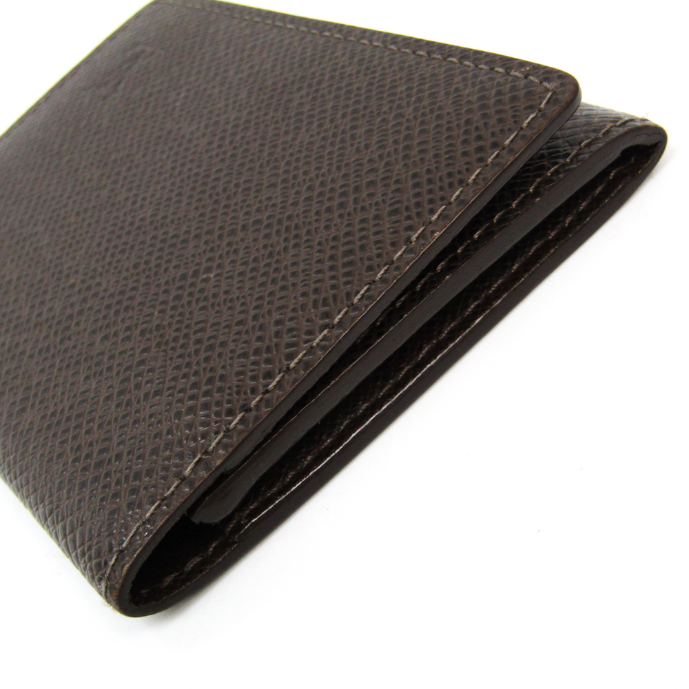 Louis Vuitton Taiga Taiga Leather Business Card Case Grizzly Enveloppe  cartes de visite M30928