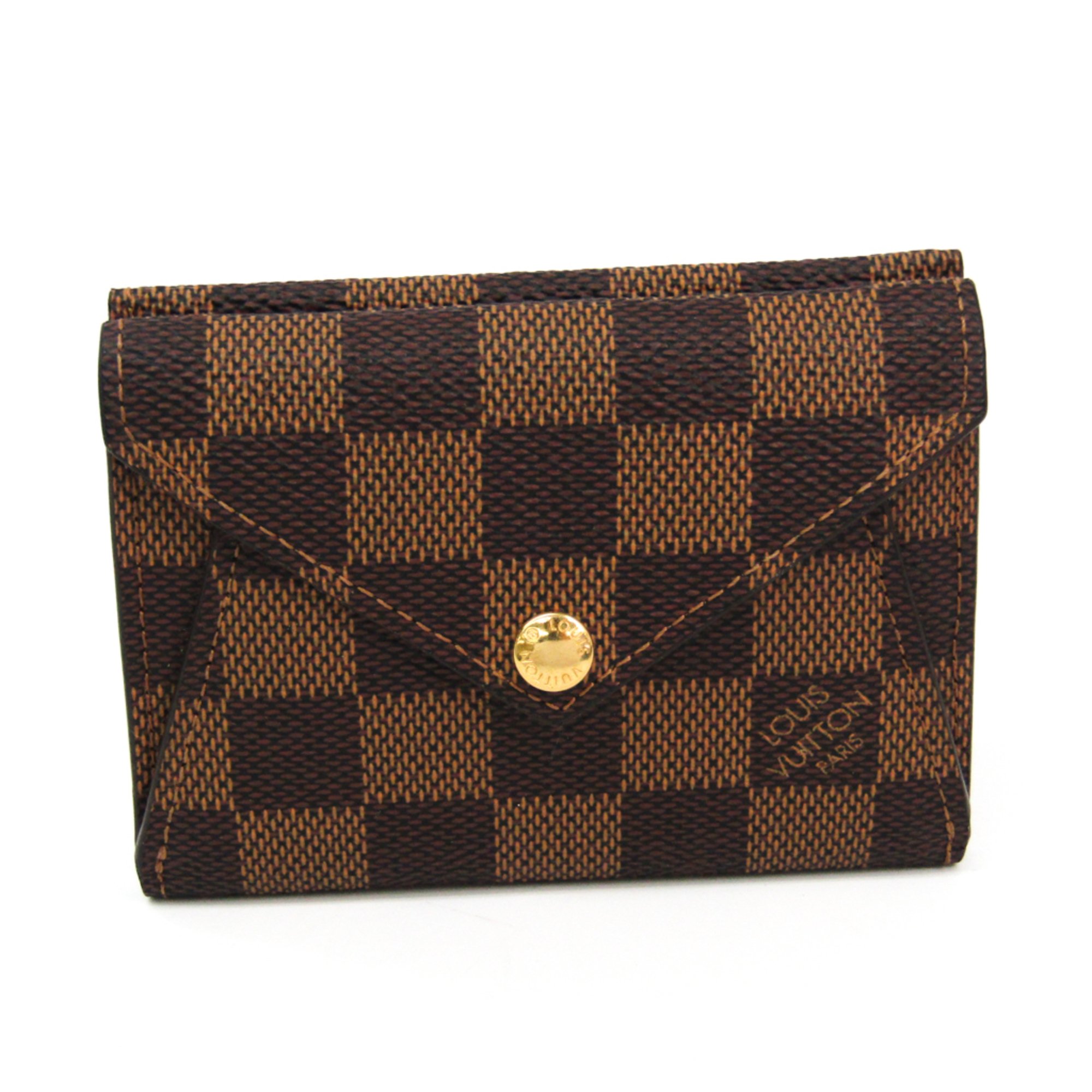 Louis Vuitton Damier Origami Compact Wallets N63099 Women's Damier Canvas Wallet (bi-fold) Ebene