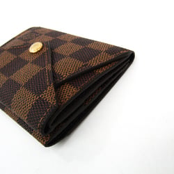 Louis Vuitton Damier Origami Compact Wallets N63099 Women's Damier Canvas Wallet (bi-fold) Ebene