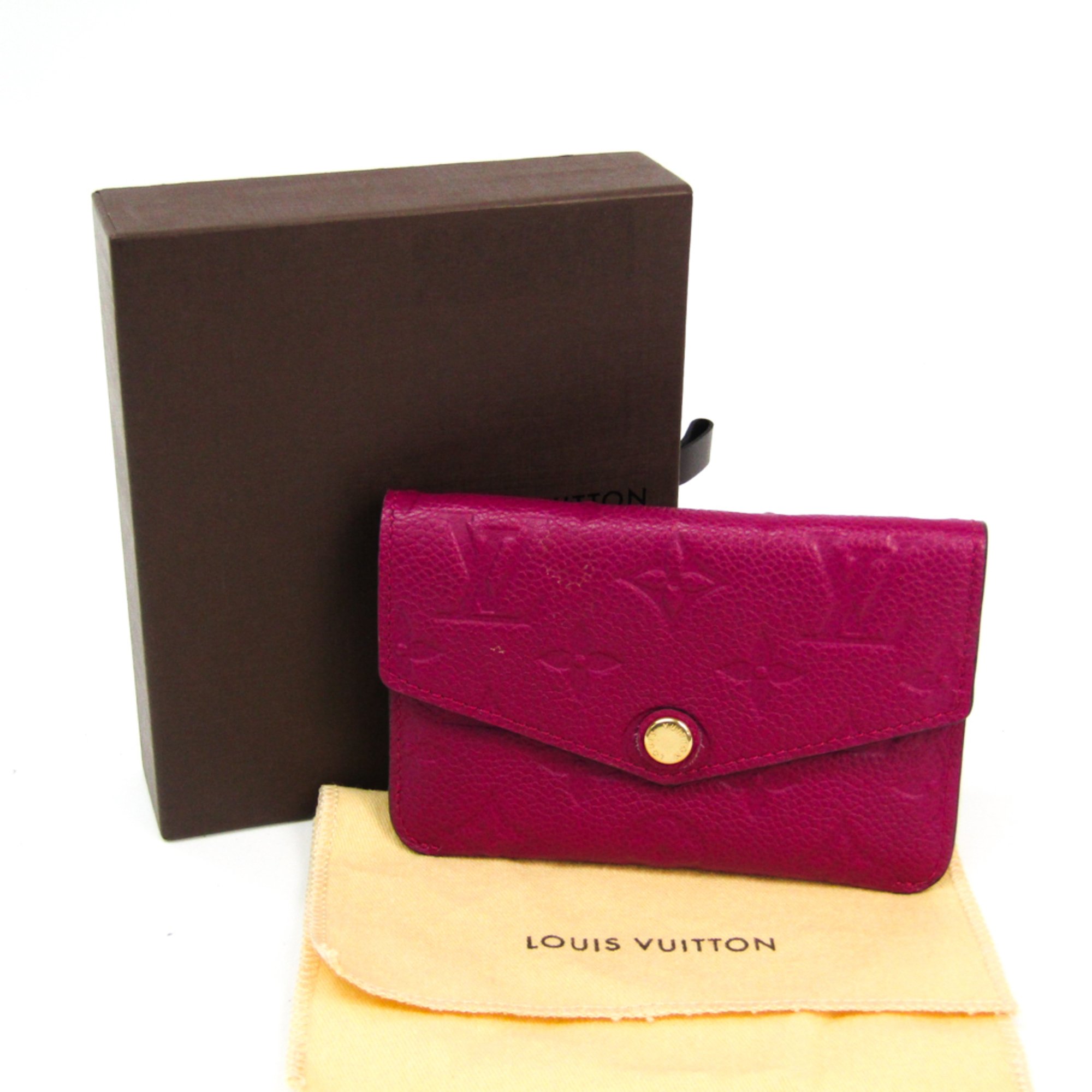 Louis Vuitton Monogram Empreinte Pochette Cles M61566 Women's Monogram Empreinte Coin Purse/coin Case Grape