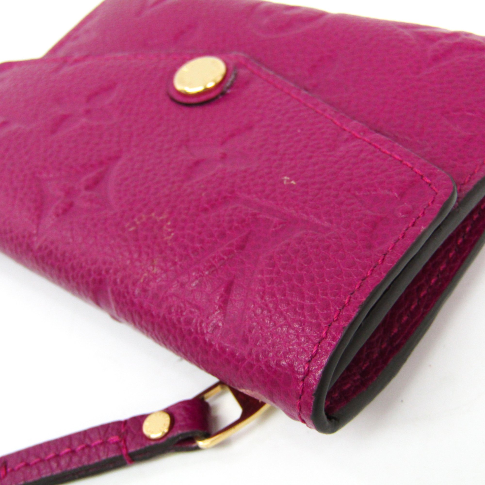 Louis Vuitton Monogram Empreinte Pochette Cles M61566 Women's Monogram Empreinte Coin Purse/coin Case Grape