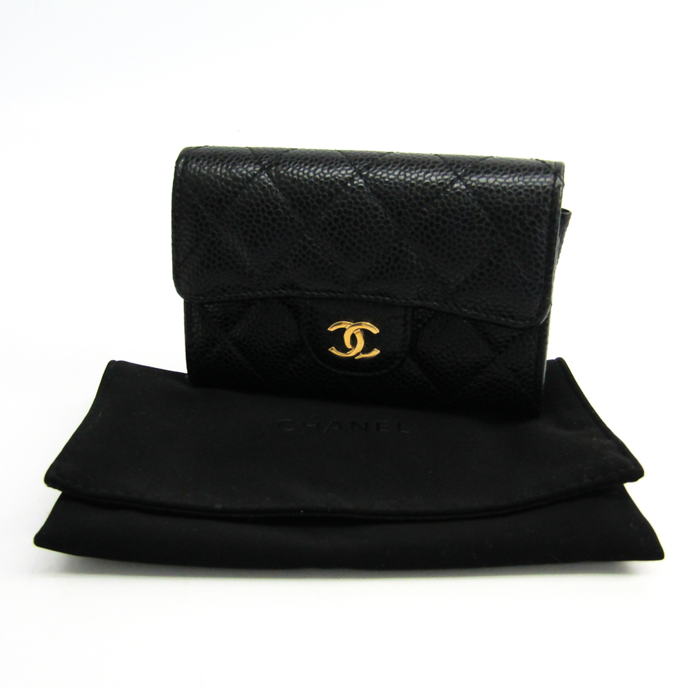 Chanel Matelasse A80799 Caviar Leather Business Card Case Black | eLADY  Globazone