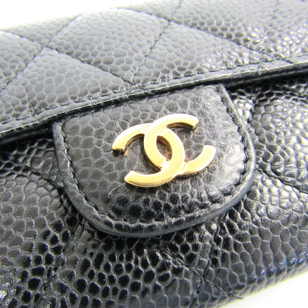 Chanel Matelasse A80799 Caviar Leather Business Card Case Black | eLADY  Globazone
