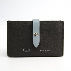 Celine Strap Card Holders104323 Leather Card Case Gray,Light Blue