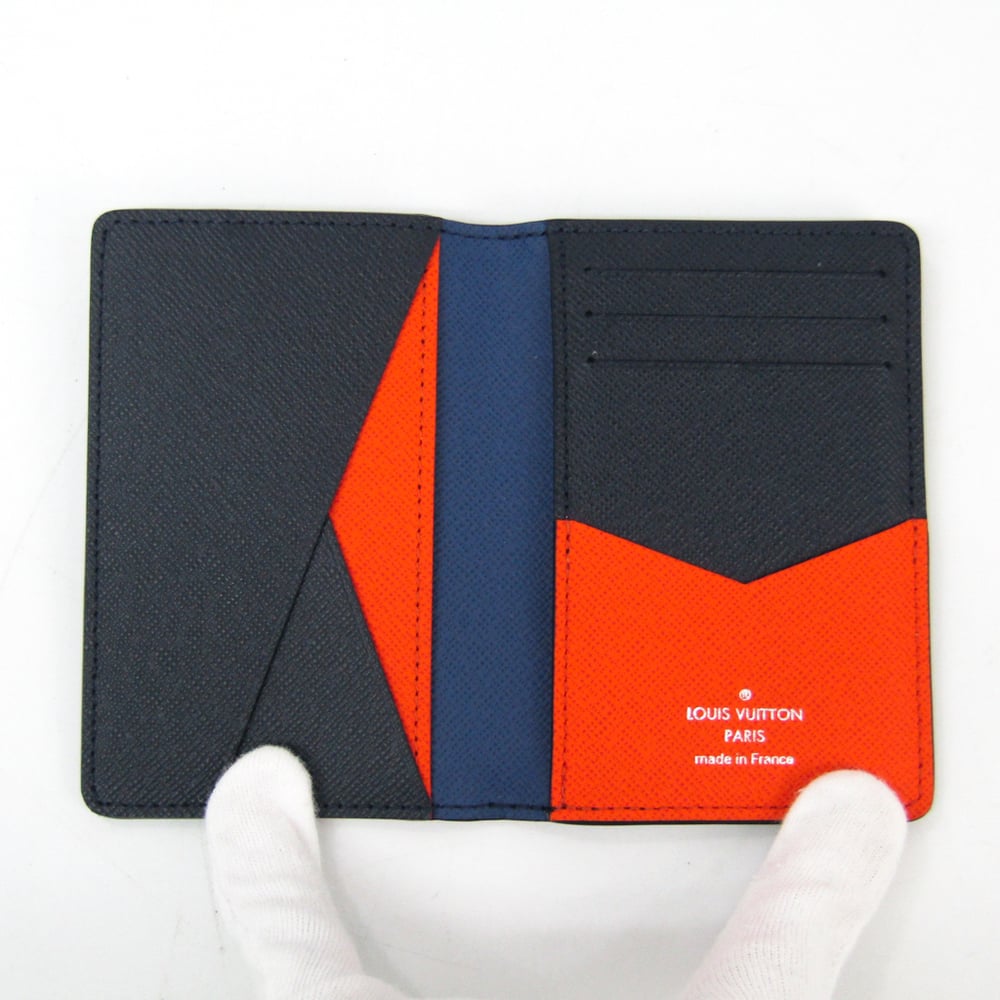 Louis Vuitton Pocket Organiser Wallet Card Holder Faded Charcoal