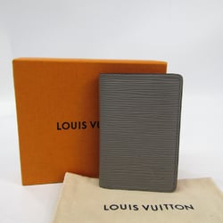 Louis Vuitton Pocket Organizer M62906 Damier Graphite Epi Leather Card Case Gray,Damier Graphite