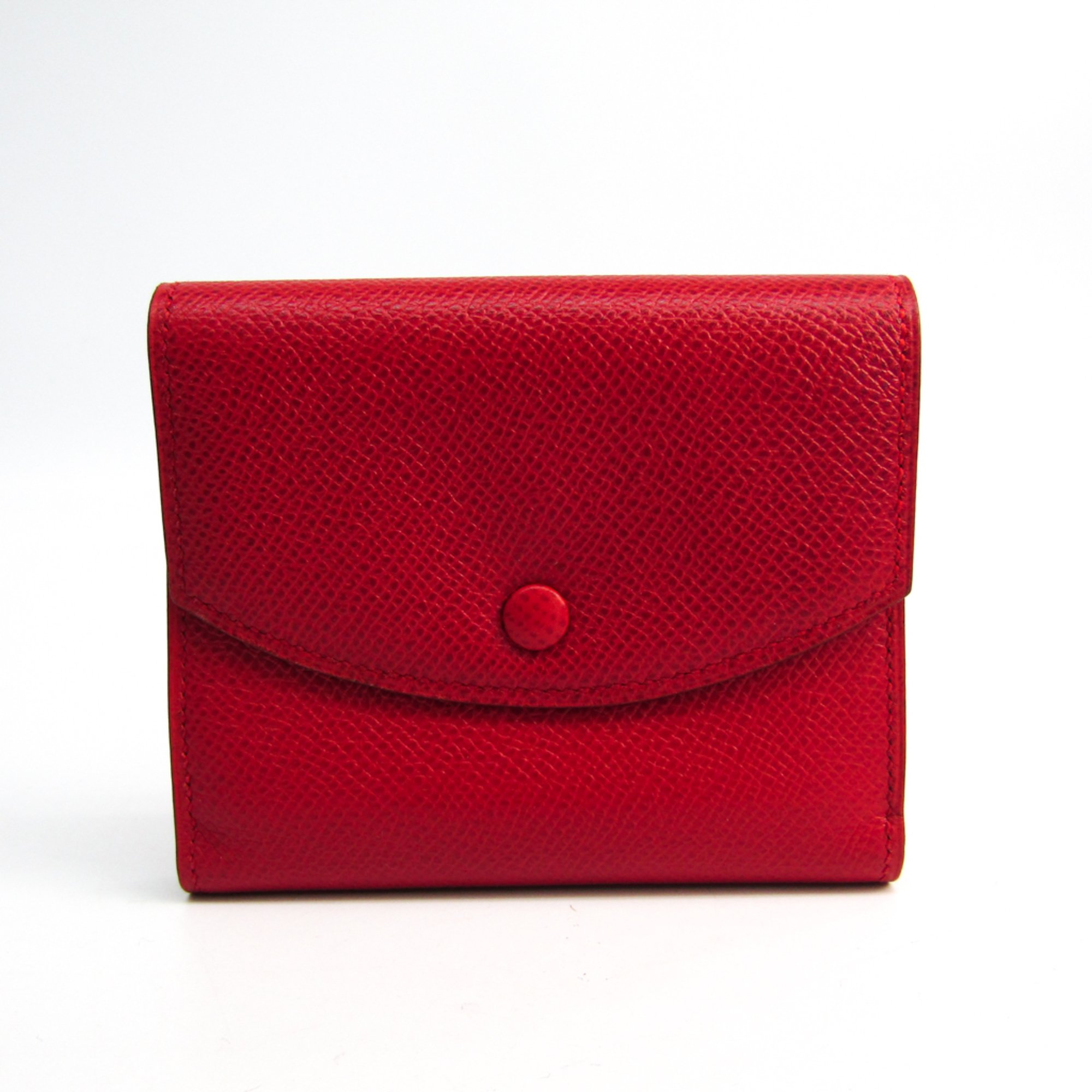 Hermes Women's Courchevel Leather Wallet (bi-fold) Red