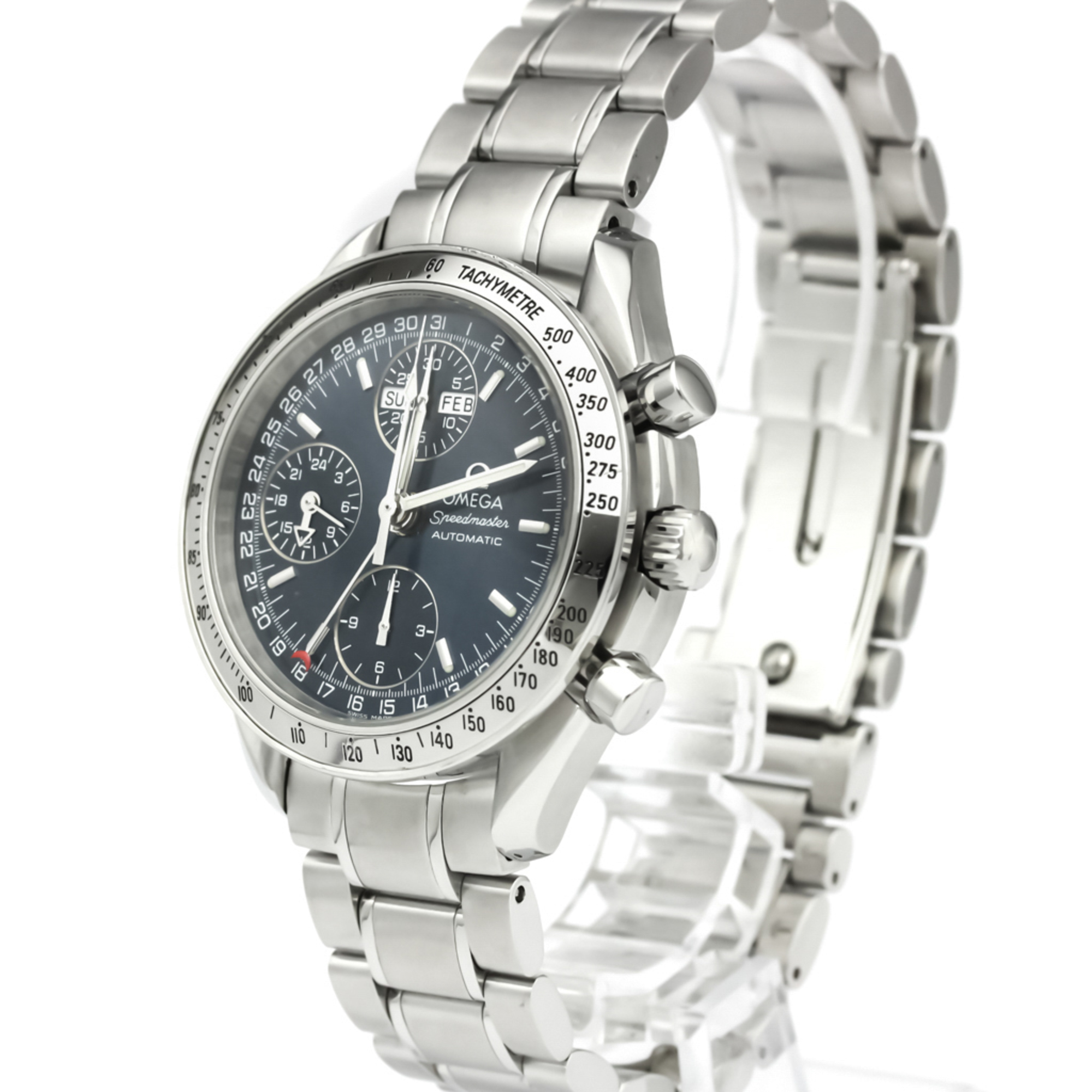 OMEGA Speedmaster Triple Date Steel Automatic Watch 3523.80