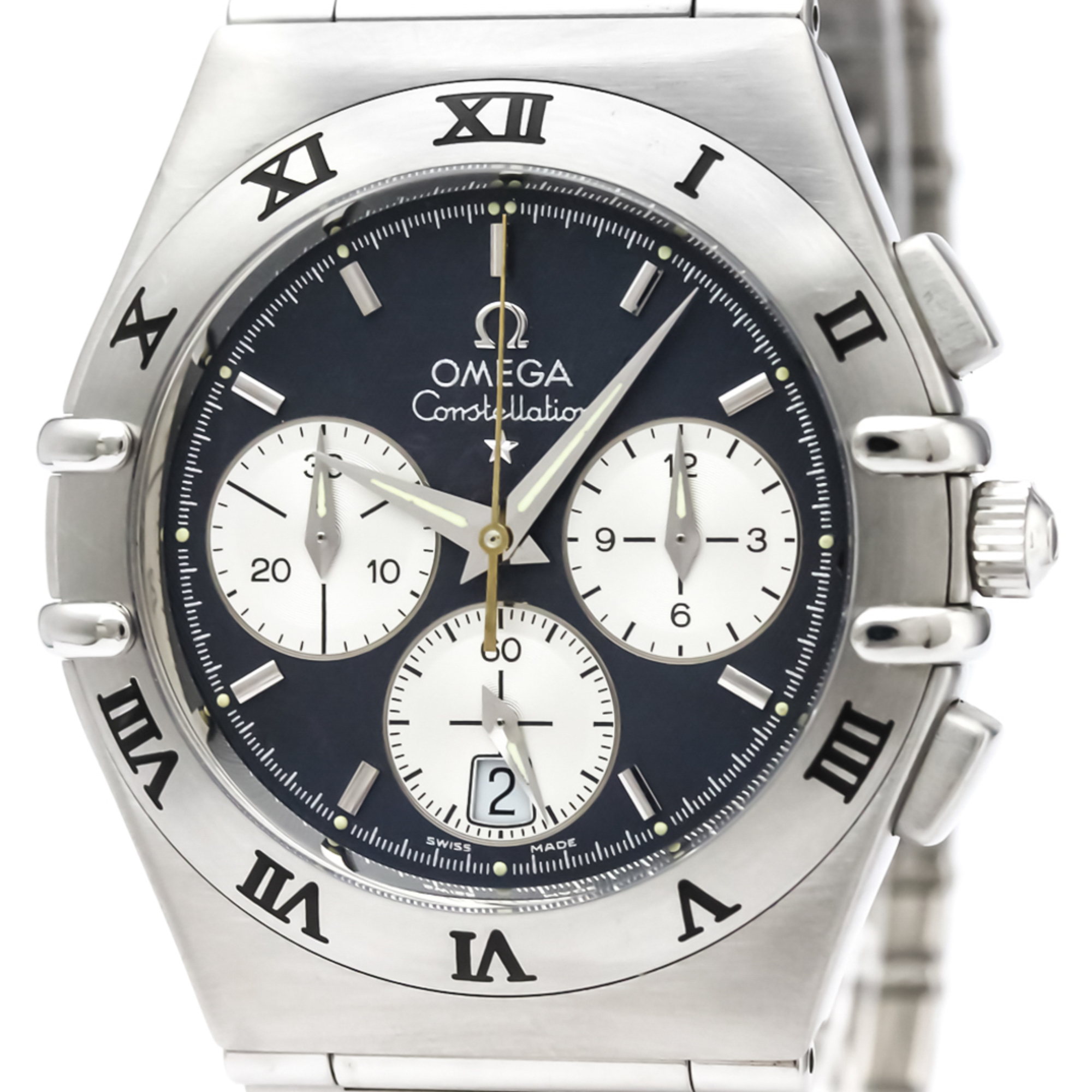 OMEGA Constellation Chronograph Steel Quartz Mens Watch 1542.40