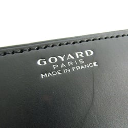 Goyard Canvas Leather Accessory Black TIROIR COURRIER