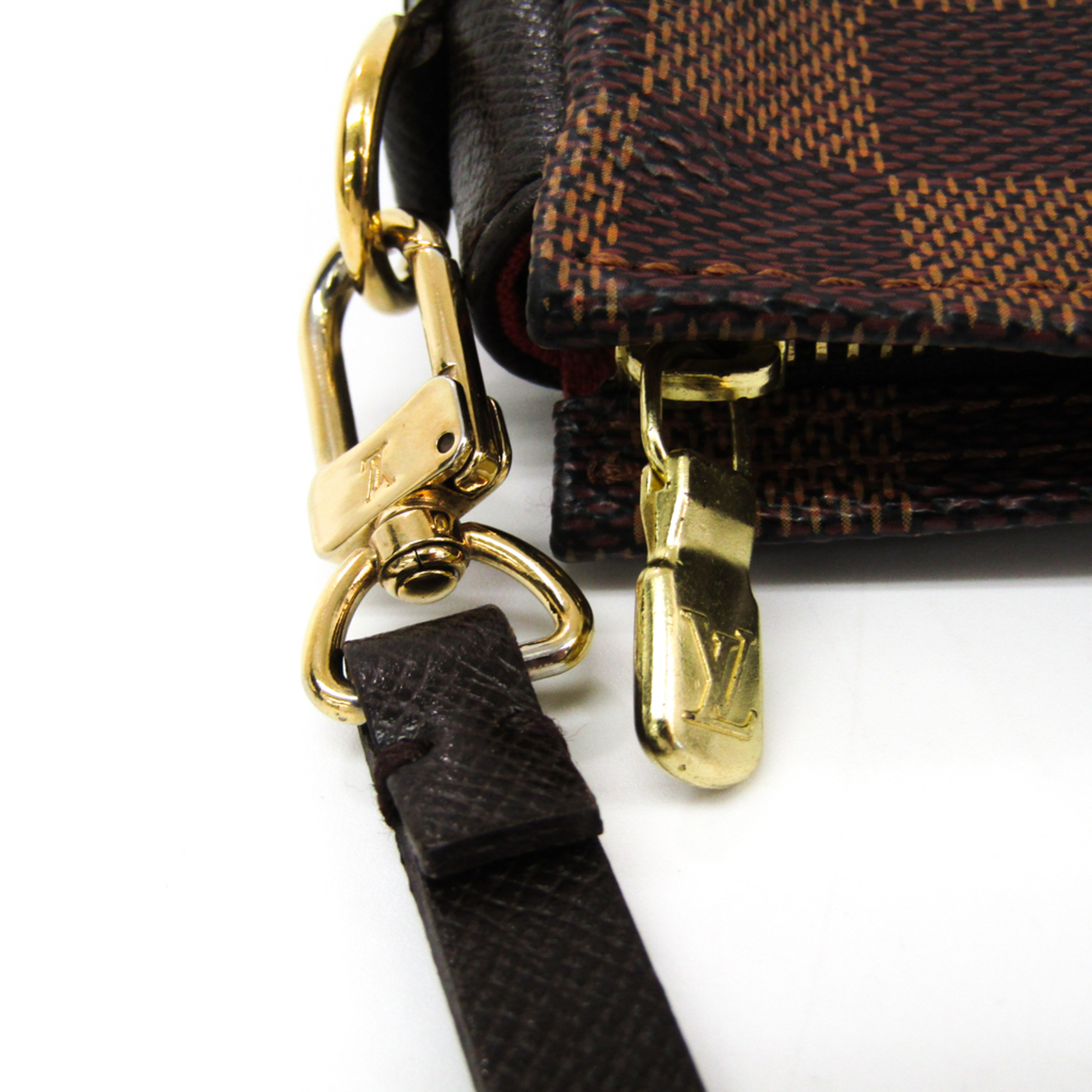 Louis Vuitton Damier Trousse Makeup N51982 Women's Handbag Ebene