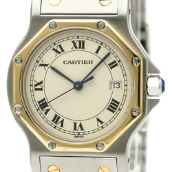 Cartier Santos Octagon Quartz Stainless Steel,Yellow Gold (18K) Women's Dress Watch 187902