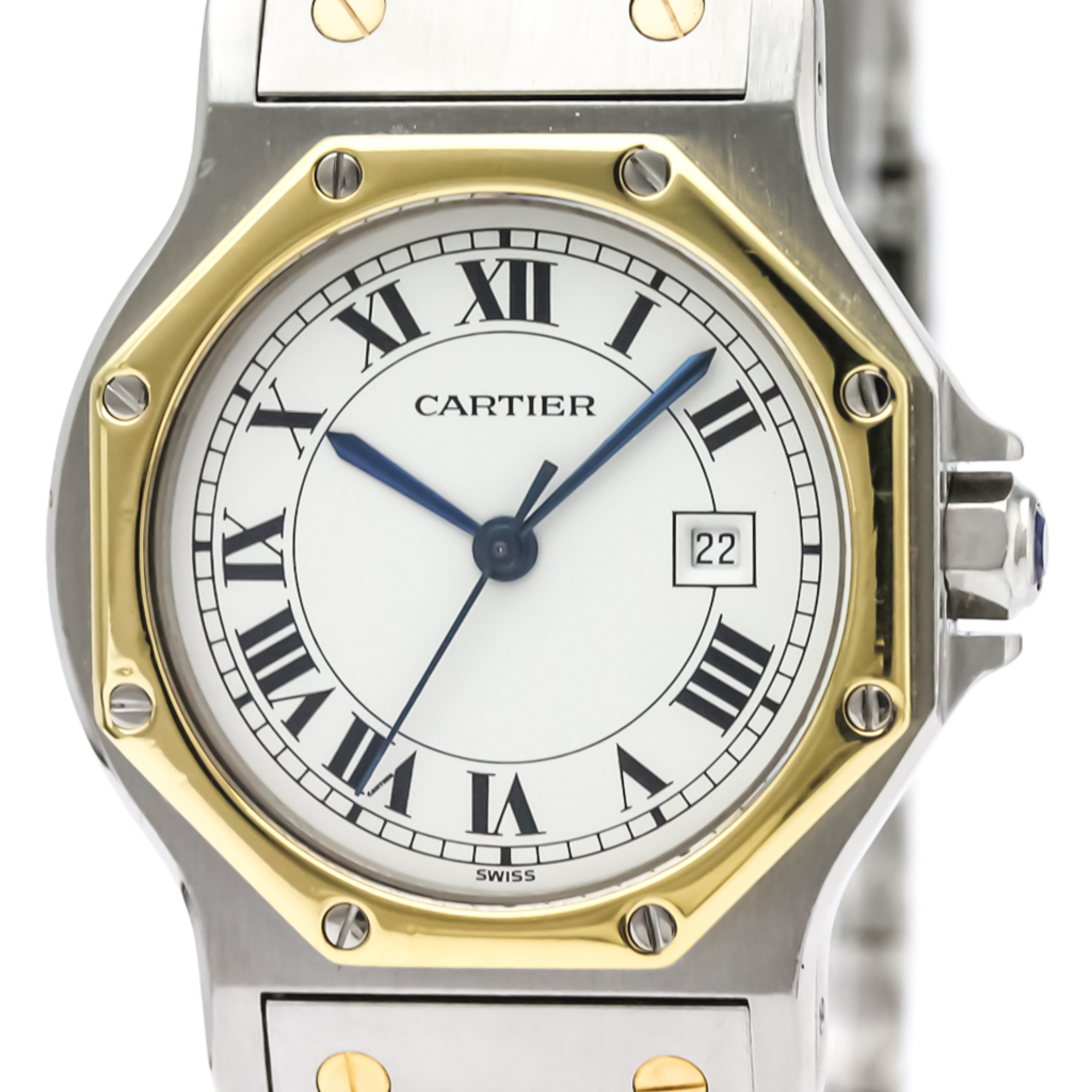 Cartier Santos Octagon Automatic Stainless Steel Women's Dress Watch