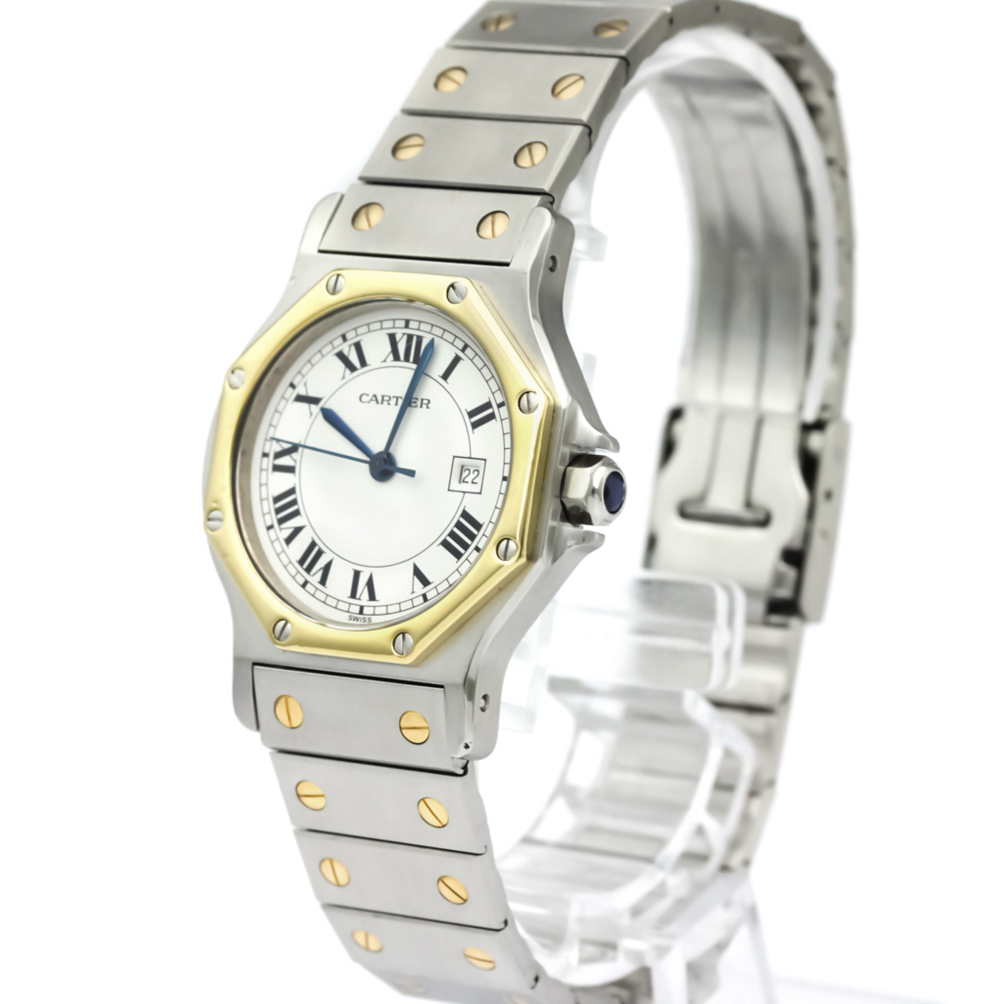 Cartier Santos Octagon Automatic Stainless Steel Women's Dress Watch