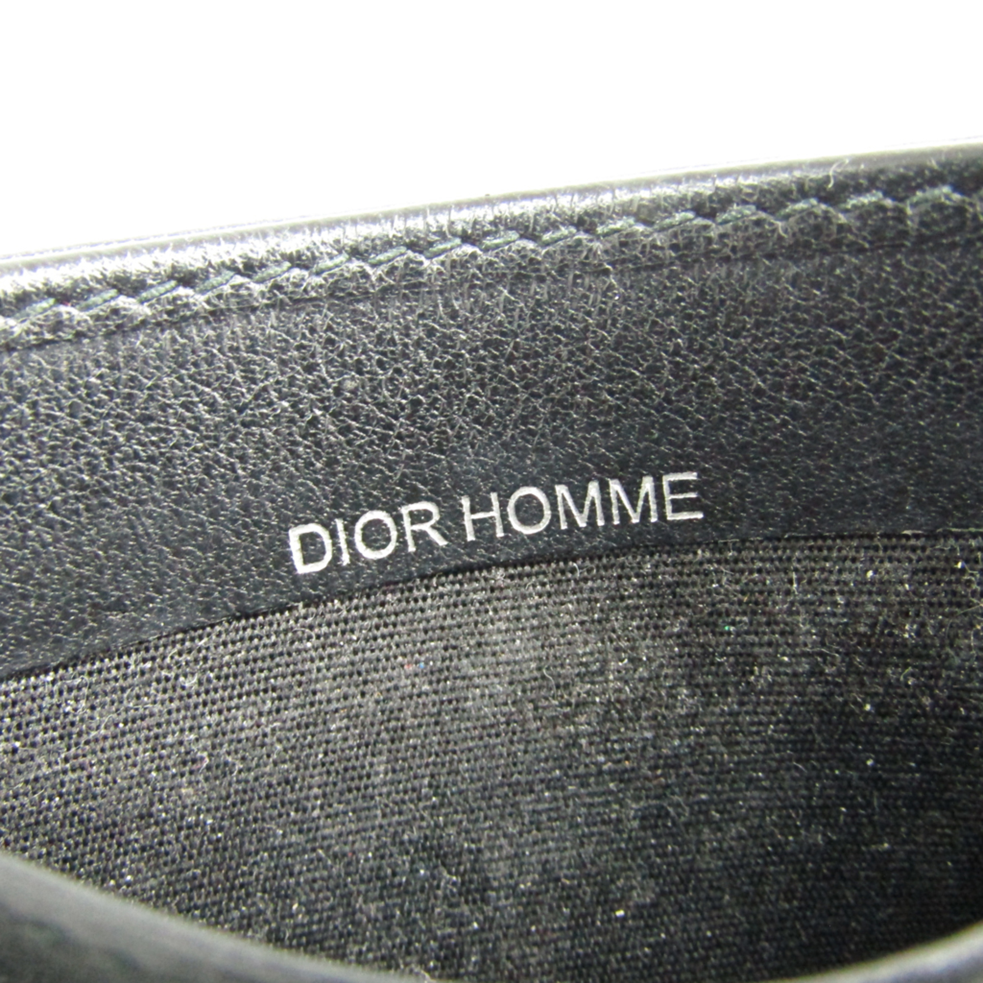 Dior Homme Leather Card Case Black,White