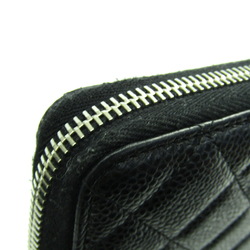 Chanel Women's  Caviar Leather Wallet (bi-fold) Black
