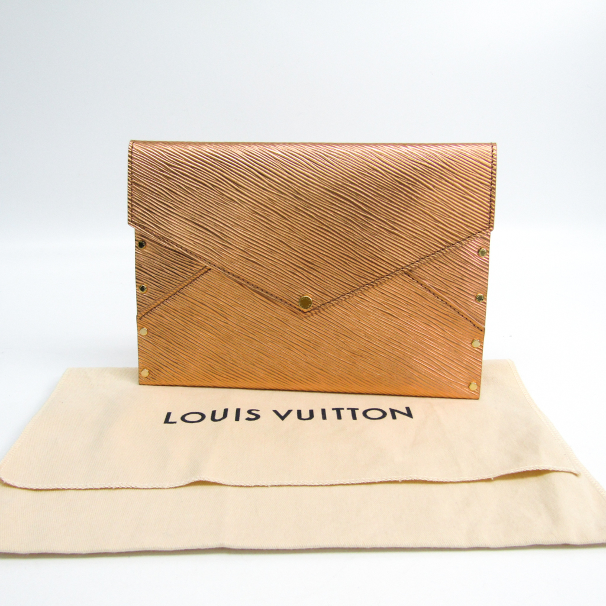 Louis Vuitton Epi 5 CANTON ROAD MAISON 2017 Women's Clutch Bag Metallic Brown