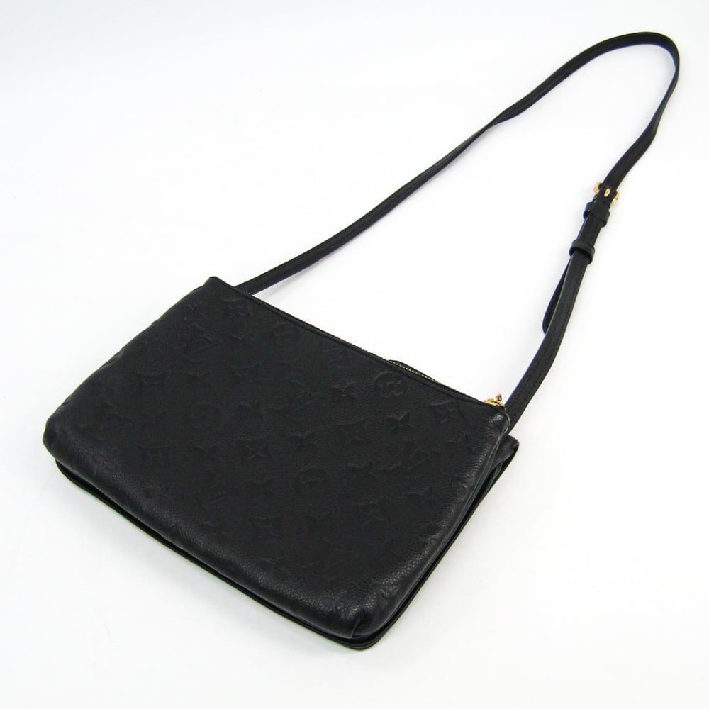 Louis Vuitton Monogram Empreinte Chain Twice Shoulder Bag M50258 Noir