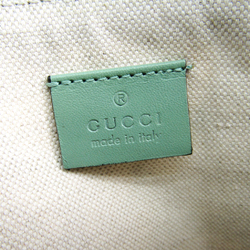 Gucci Flora 379277 Women's Nylon Canvas Clutch Bag Green