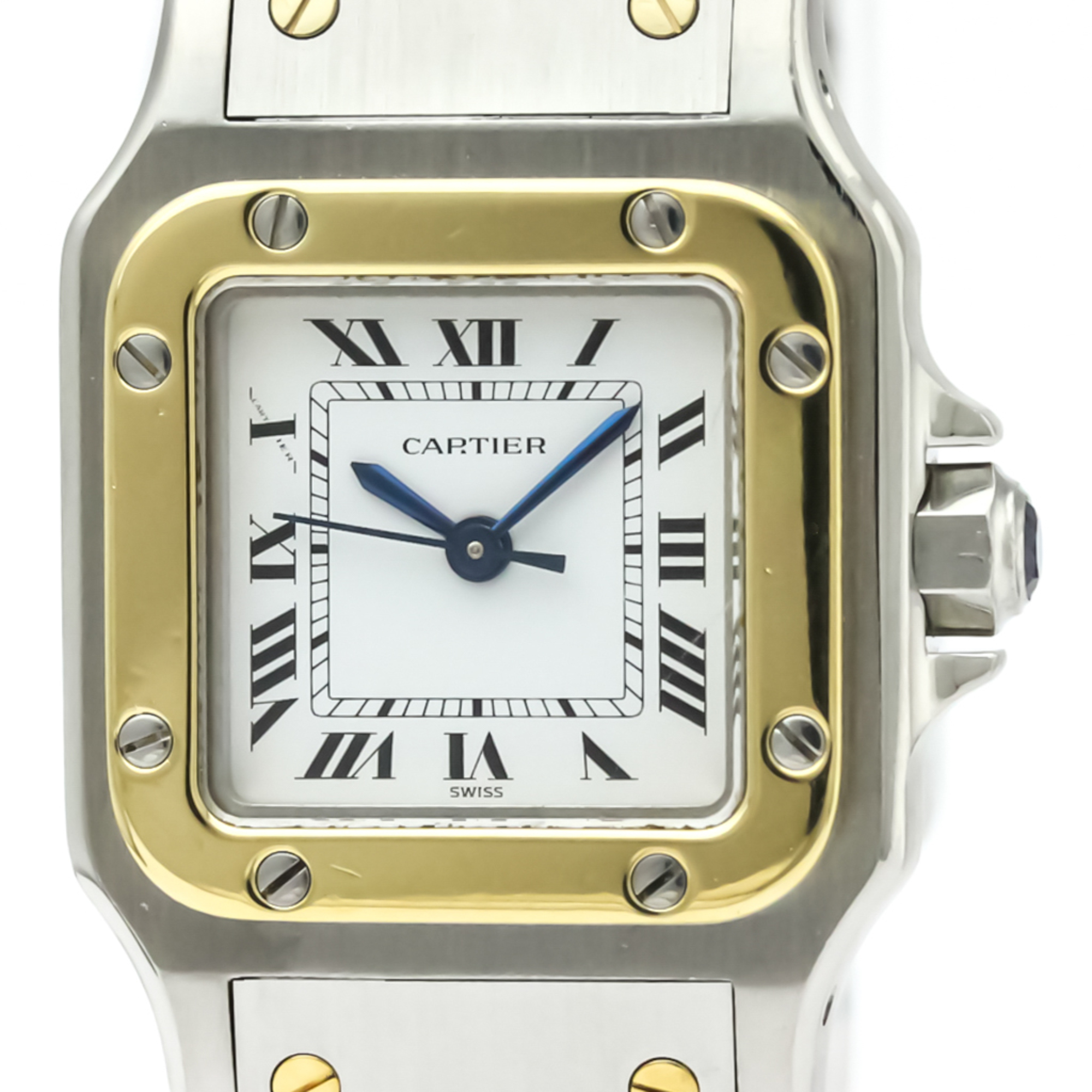 Cartier Santos Galbee Automatic Stainless Steel,Yellow Gold (18K) Women's Dress Watch