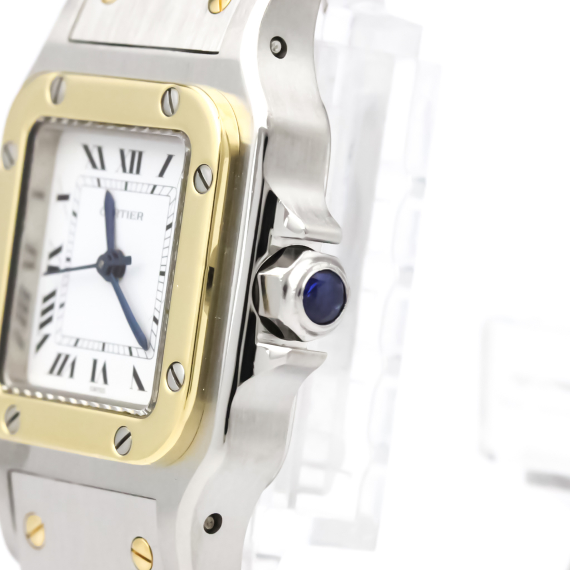 Cartier Santos Galbee Automatic Stainless Steel,Yellow Gold (18K) Women's Dress Watch