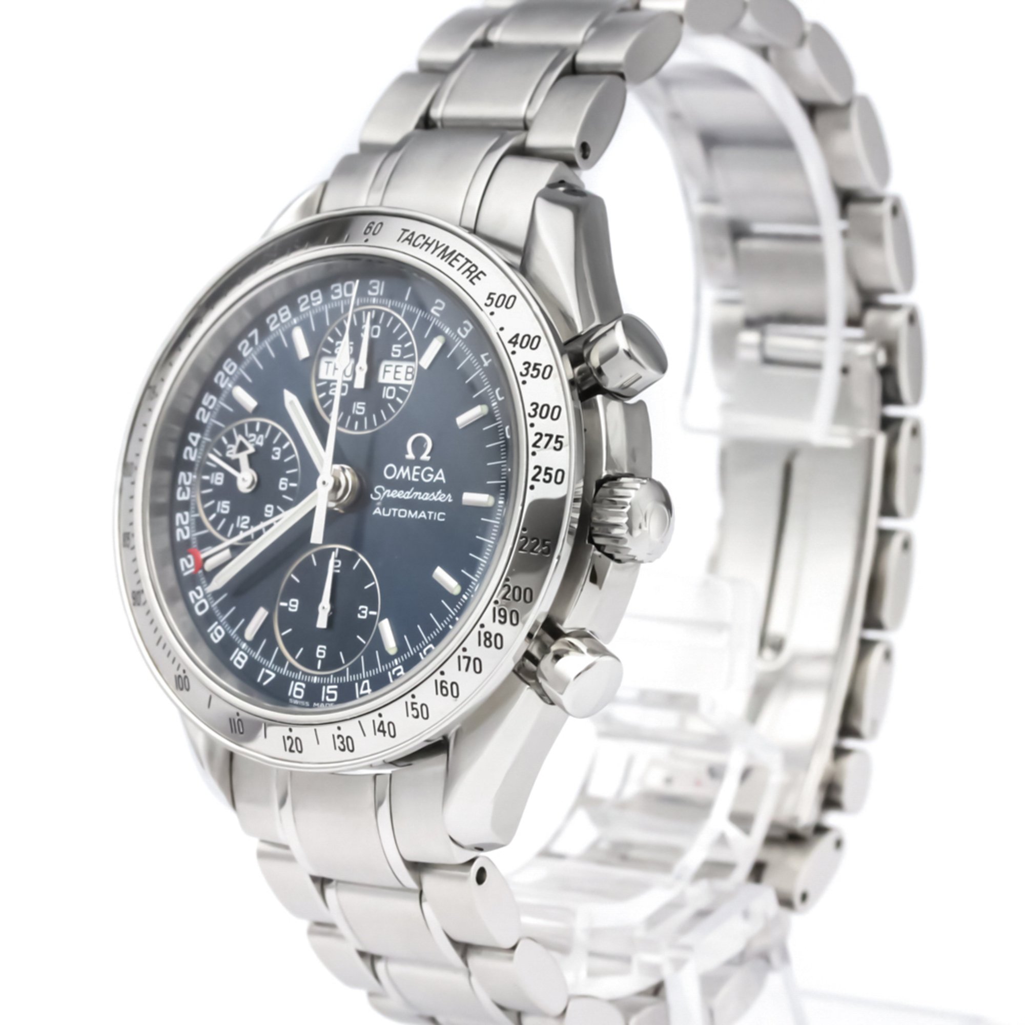 OMEGA Speedmaster Triple Date Steel Automatic Watch 3523.80