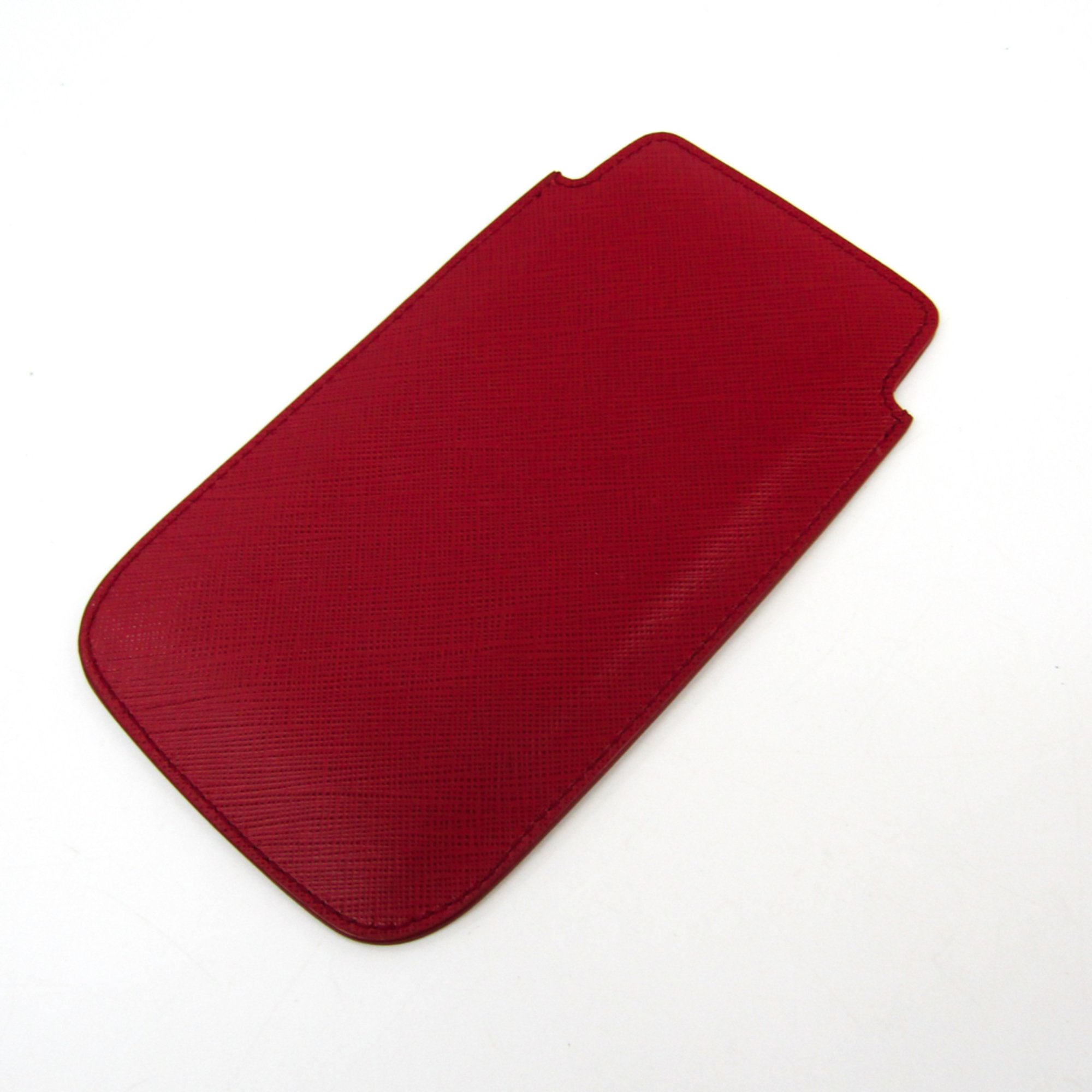 Salvatore Ferragamo Leather Phone Pouch/sleeve For IPhone 6 Plus Red 22 C430