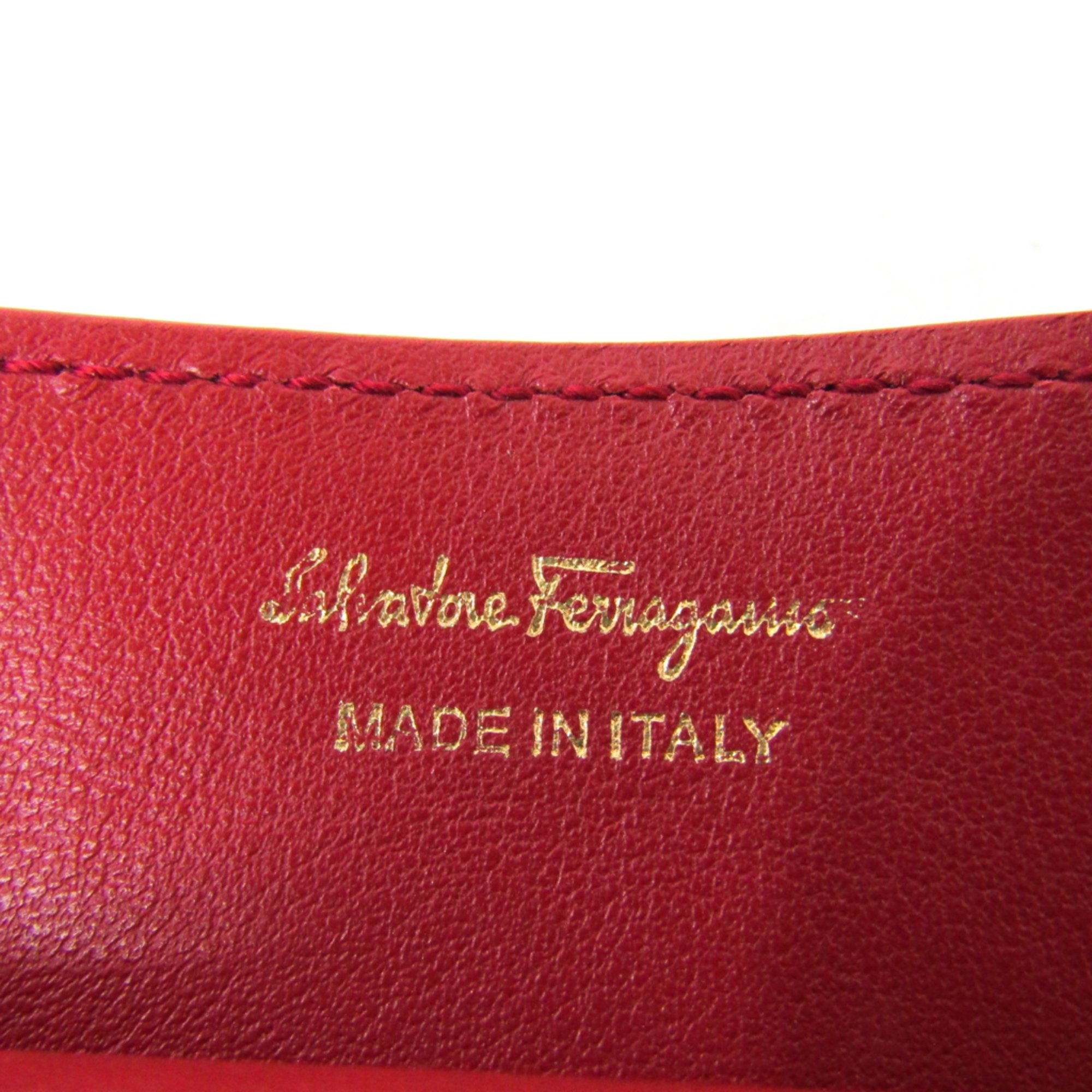 Salvatore Ferragamo Leather Phone Pouch/sleeve For IPhone 6 Plus Red 22 C430