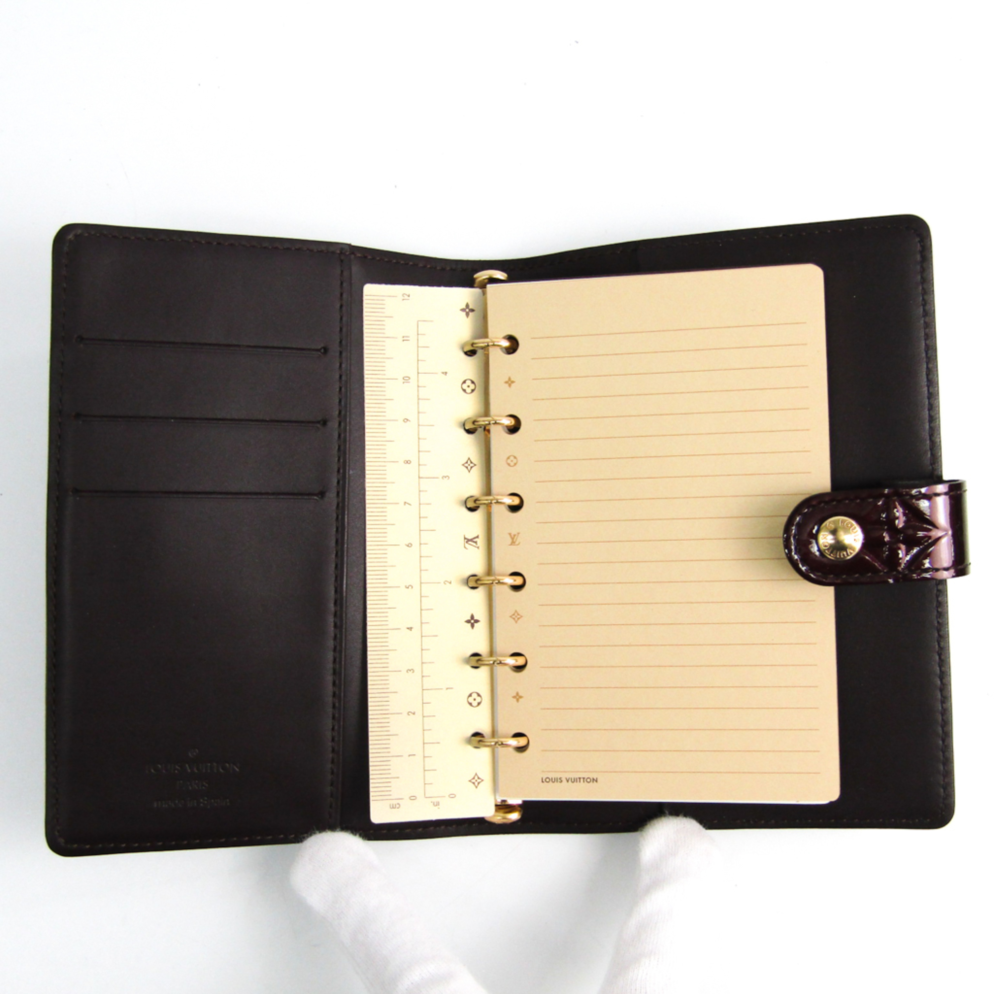 Louis Vuitton Monogram Vernis Planner Cover Amarante Agenda PM R21026