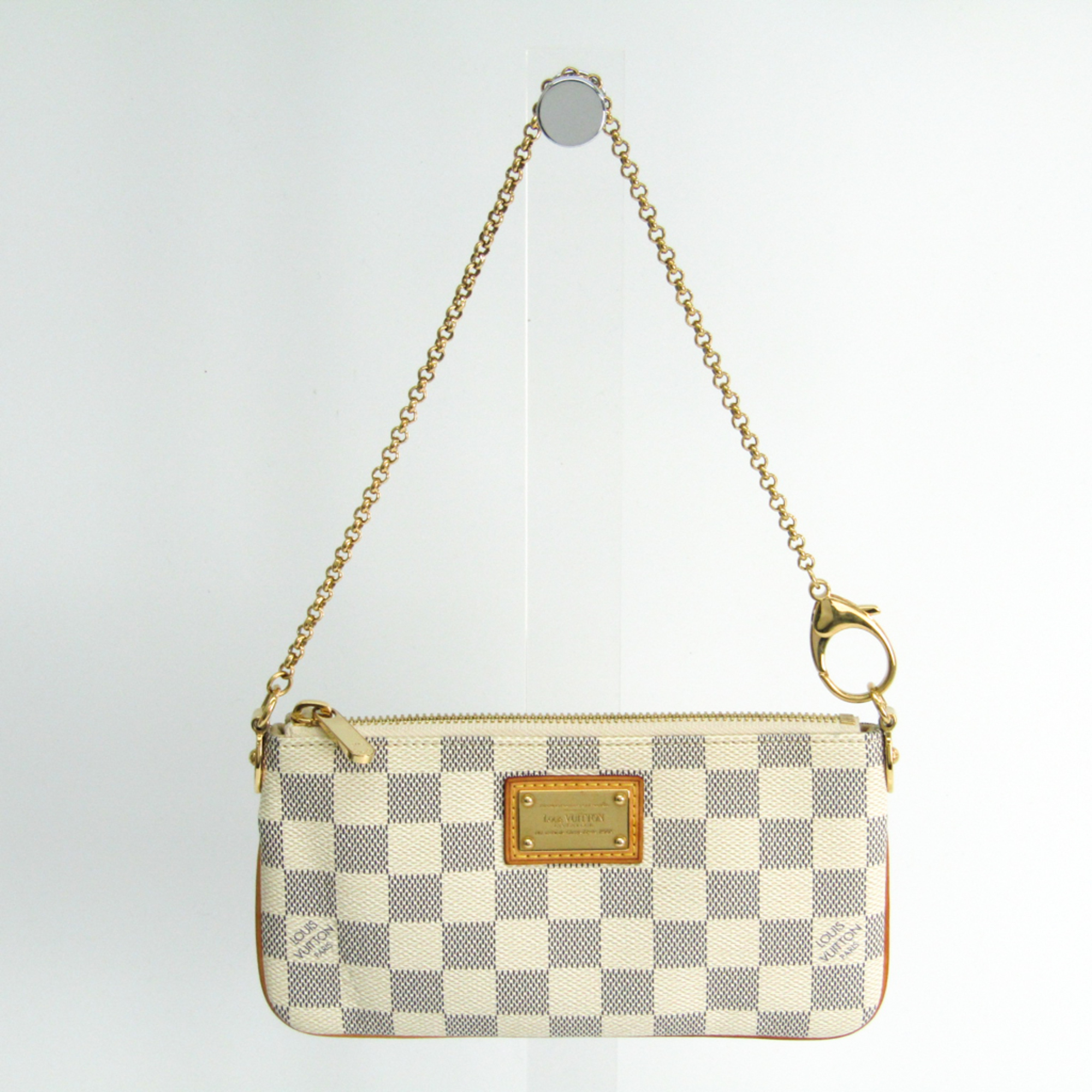 Louis Vuitton Damier Pochette Milla MM N60027 Women's Handbag Azur