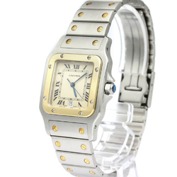 Cartier Santos Galbee Quartz Stainless Steel,Yellow Gold (18K) Men's Dress Watch