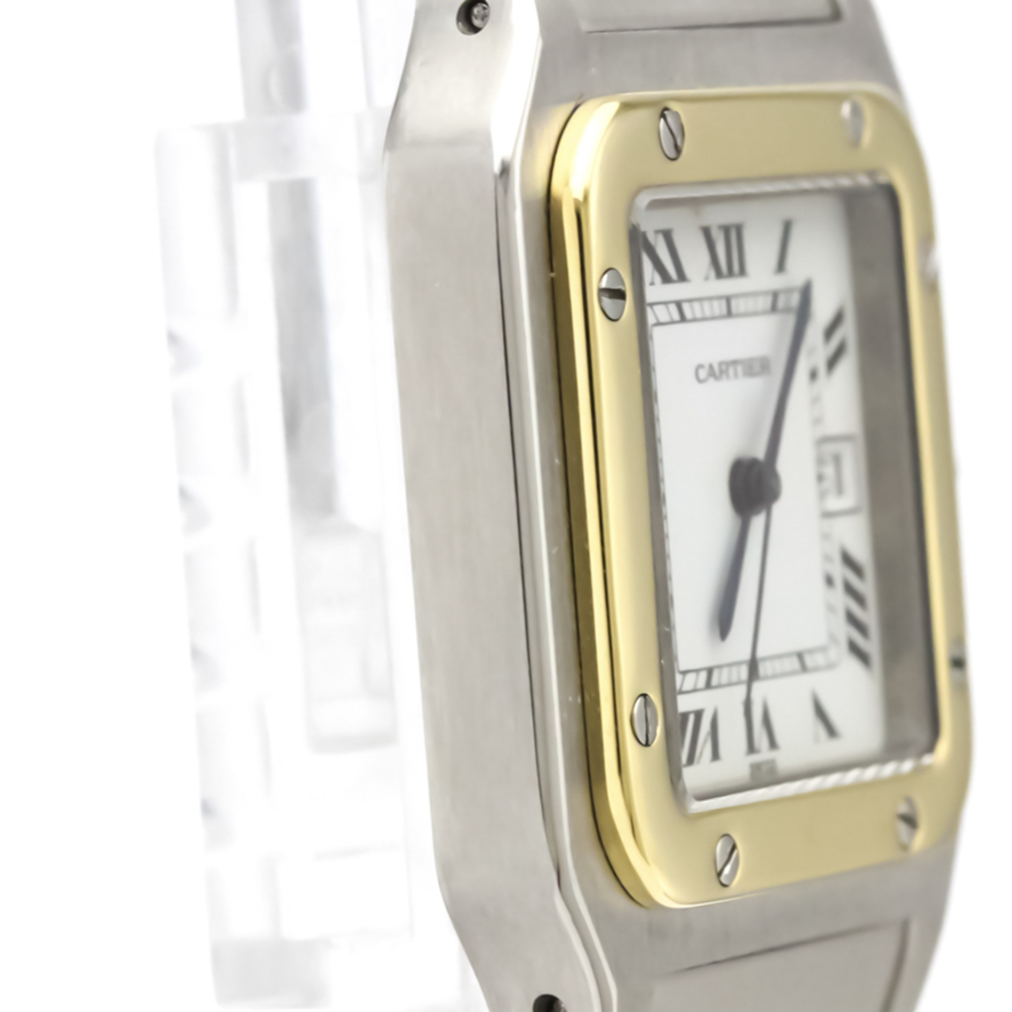 Cartier Santos Galbee Automatic Stainless Steel,Yellow Gold (18K) Men's Dress Watch -