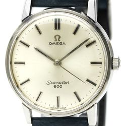 OMEGA Seamaster Date Steel Leather Hand Winding Mens Watch 135.011