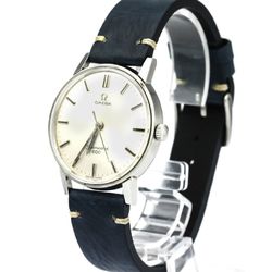 OMEGA Seamaster Date Steel Leather Hand Winding Mens Watch 135.011