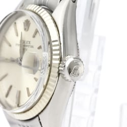 ROLEX Oyster Perpetual Date 6517 White Gold Steel Ladies Watch