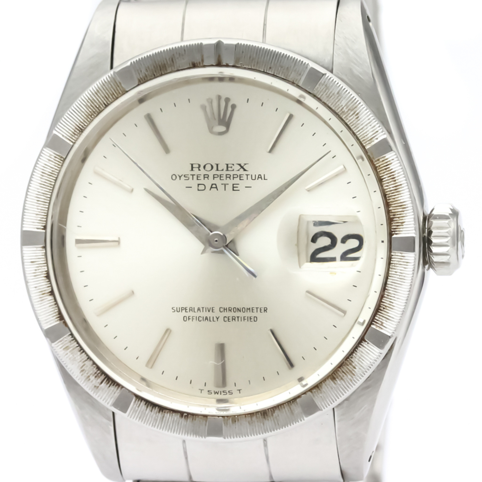 ROLEX Oyster Perpetual Date 1501 Steel Automatic Mens Watch