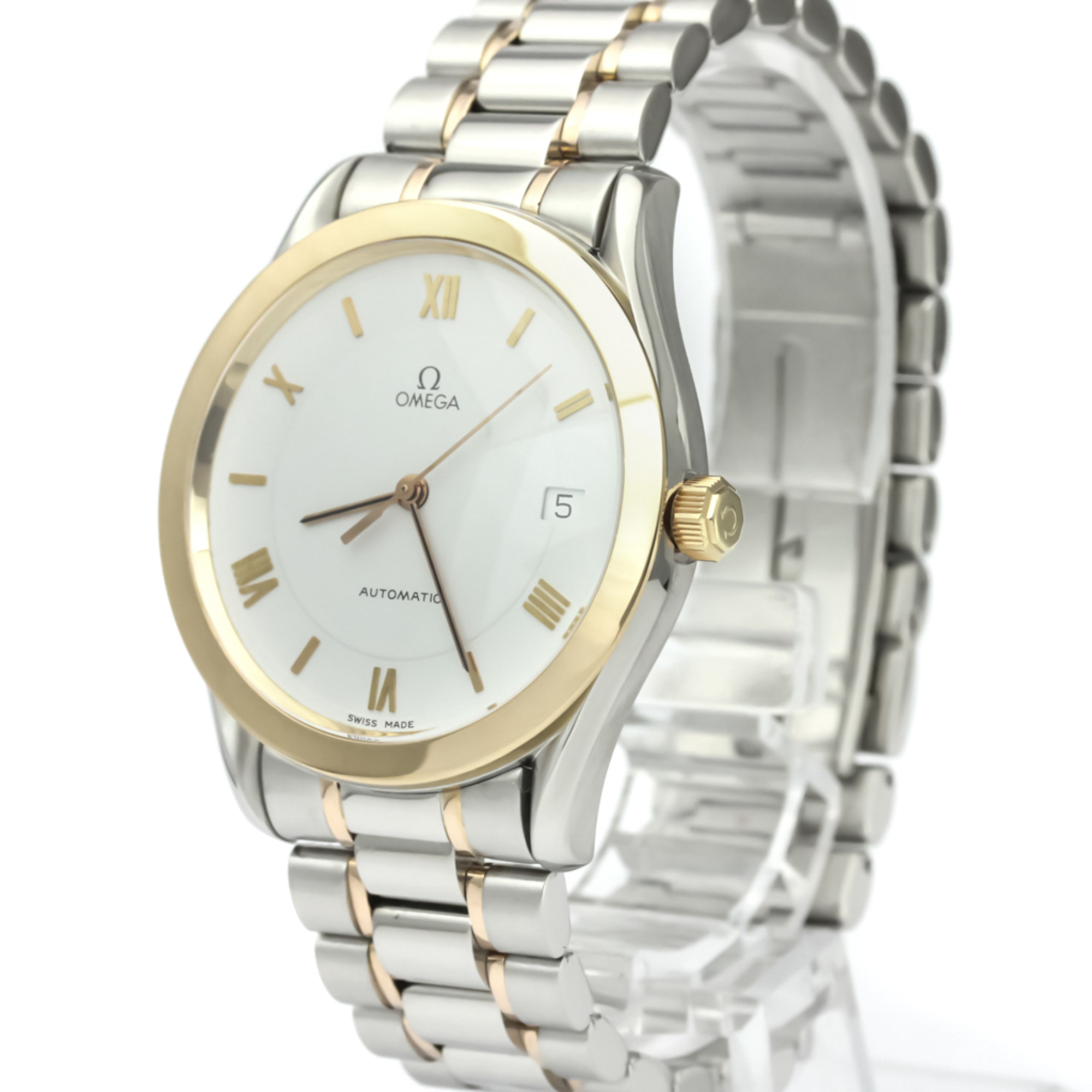 Omega Classic Automatic Pink Gold (18K),Stainless Steel Men's Dress Watch 166.0295