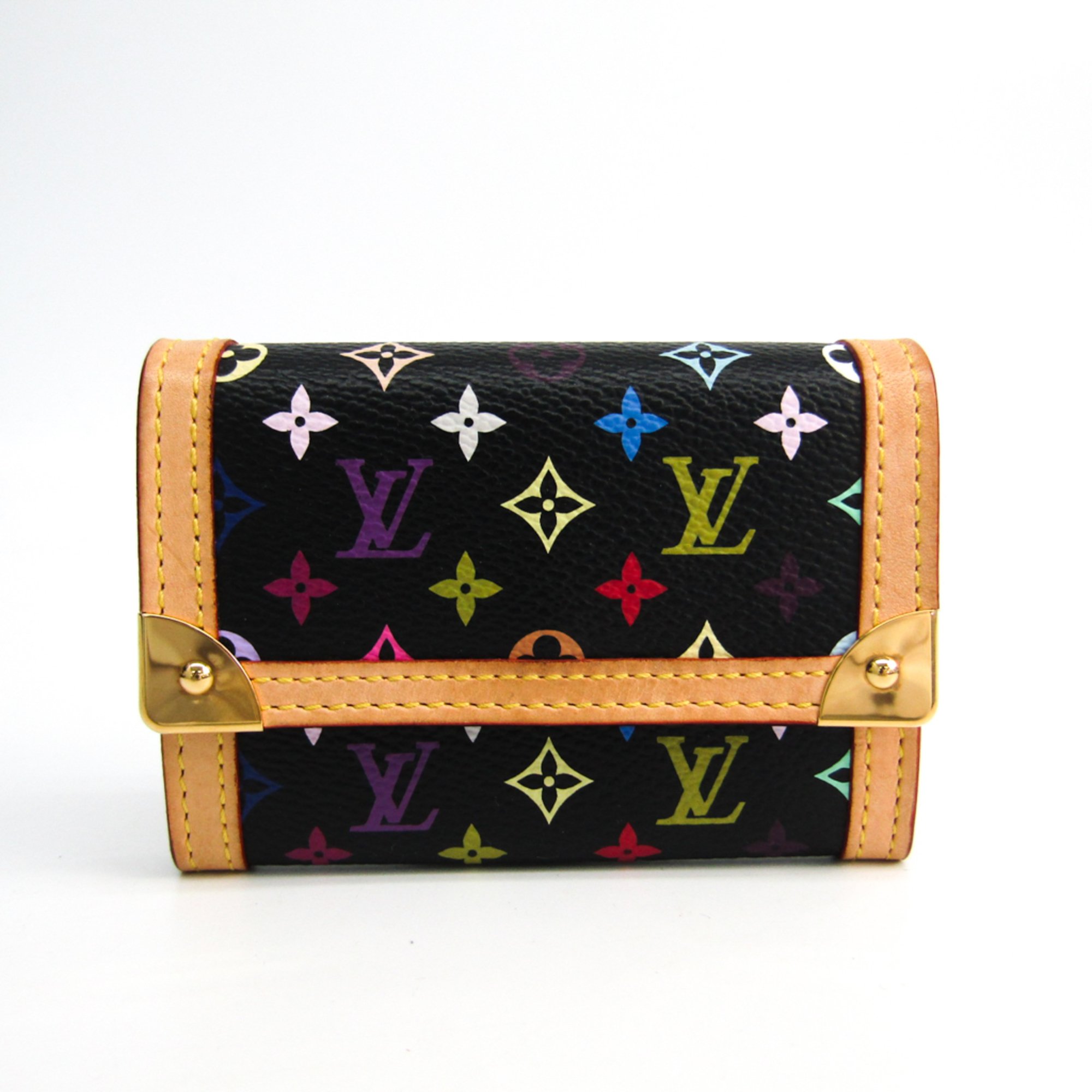 Louis Vuitton Monogram Multicolore M92656 Flat Coin Purse Monogram Multicolore Coin Purse/coin Case Noir