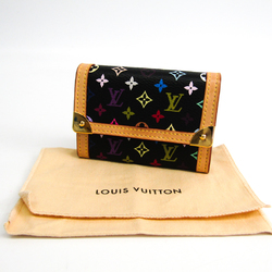 Louis Vuitton Monogram Multicolore M92656 Flat Coin Purse Monogram Multicolore Coin Purse/coin Case Noir