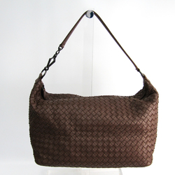 Bottega Veneta Intrecciato Women's Leather Shoulder Bag Brown