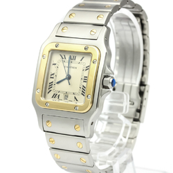 Cartier Santos Galbee Quartz Stainless Steel,Yellow Gold (18K) Men's Dress Watch 187901