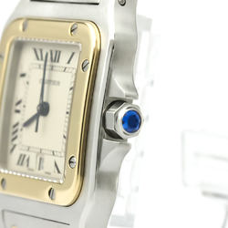 Cartier Santos Galbee Quartz Stainless Steel,Yellow Gold (18K) Men's Dress Watch 187901